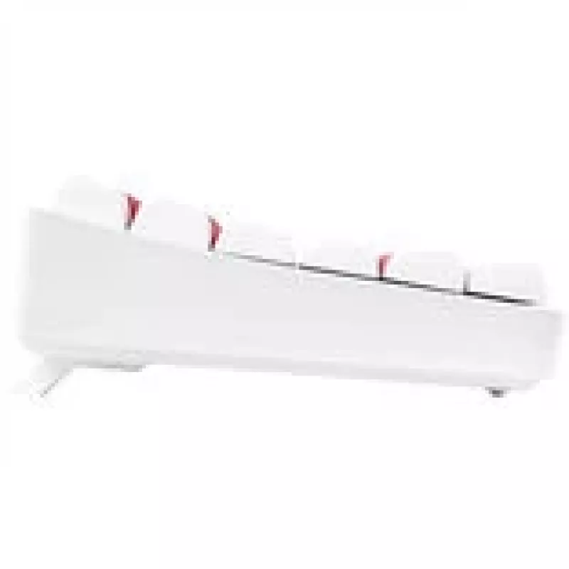 Teclado gaming mecánico GAMIAC TKL90G con interruptores Kailh Red, Tenkeyless, Blanco/Rojo