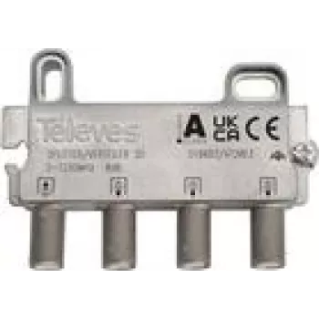 Distribuidor de 3 vías Televes VT38FZ 5–1218 MHz 8 dB – distribuidor coaxial de señal de RF
