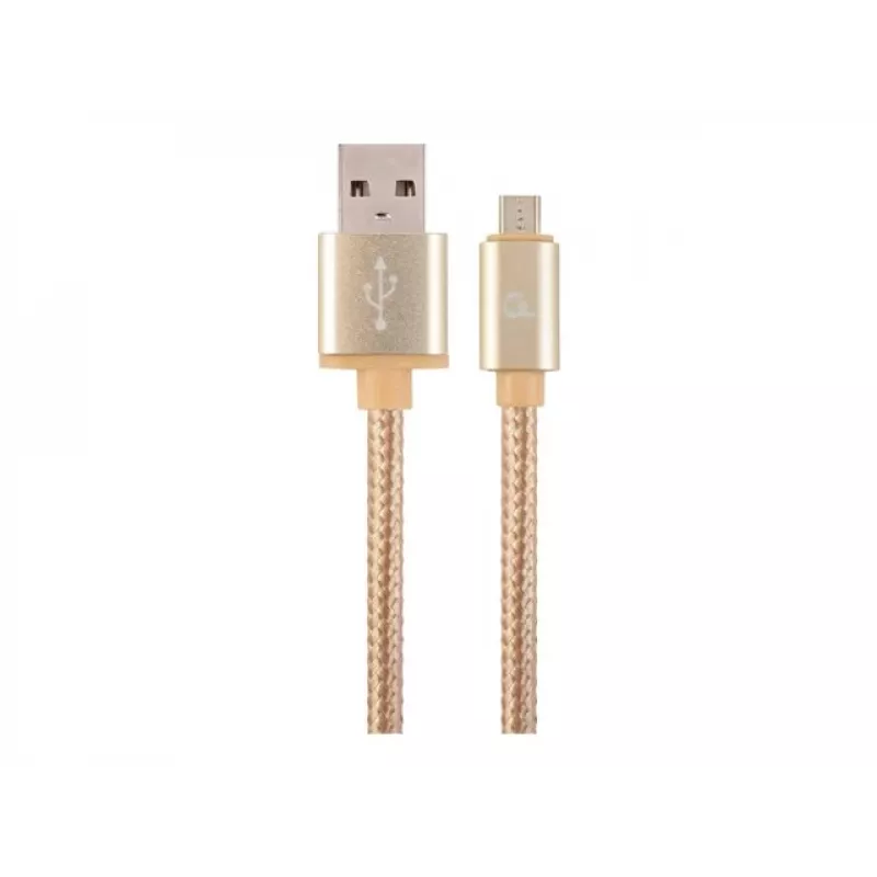 Cable USB 2.0 GEMBIRD CCB-mUSB2B-AMBM-6 — USB A a Micro-USB B, 1,8 m, dorado