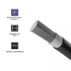 Cable solar QOLTEC 53851 4 mm² 100 m negro