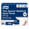 Toallas de papel plegadas Tork Xpress Multifold Universal H2 2 capas, 23,4 x 21,3 cm (20 uds.)