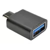 Adaptador USB Eaton Tripp Lite Series USB 3.1 Gen 1.5 USB-C a USB Type-A M/F 5 Gbps tablet smartphone - Adaptador USB - USB Type-A (H) a USB-C de 24 pines (M) - USB 3.1 - negro (U428-000-F)