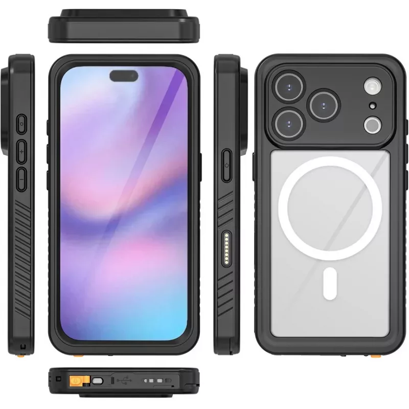 Funda impermeable 4smarts Stark para Apple iPhone 17 Pro compatible con MagSafe (541583)