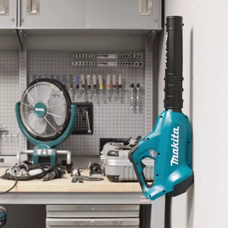 Soplador de hojas a batería Makita DUB362Z 193 km/h negro, turquesa 18 V ion-litio (Li-Ion)