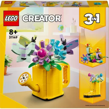 LEGO Creator Flor en regadera 31149 — modelo de flor construible, 420 piezas, 120×150×130 mm