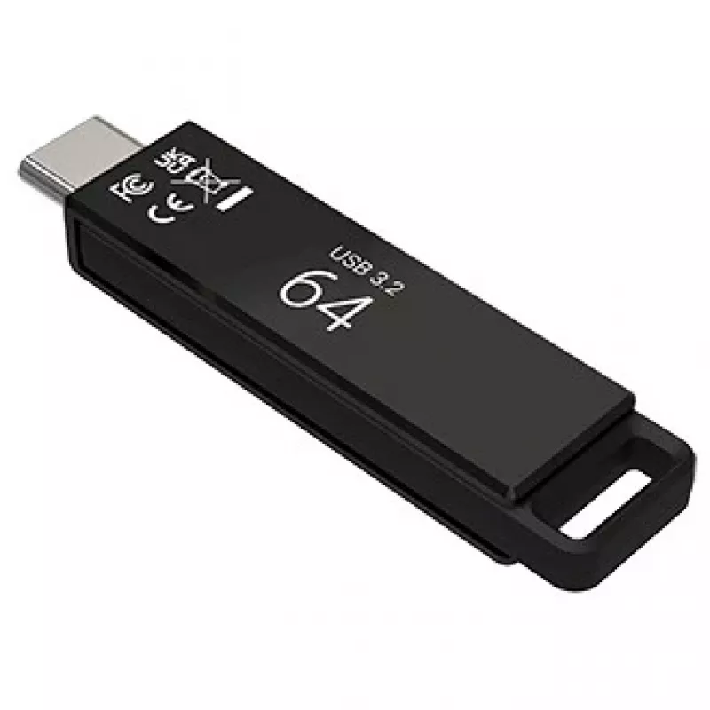 Memoria USB PNY Elite-X 64 GB USB Type-C 3.2 Gen 1 (3.1 Gen 1) negra (P-FDI64GELTXC-GE)