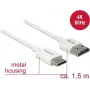 Cable HDMI DeLOCK 85143 1,5 m HDMI Type-A Type-C blanco
