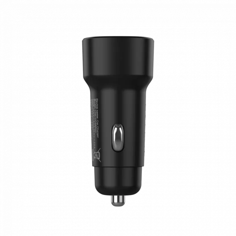 Cargador de coche CANYON OnDrive 30 PD 30W USB-C negro – fuente de alimentación USB-C para vehículos, 30W PD