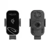 Soporte activo para coche DELOCK 66939 para teléfonos móviles — soporte con ventosa, negro/gris, compatible con carga inalámbrica