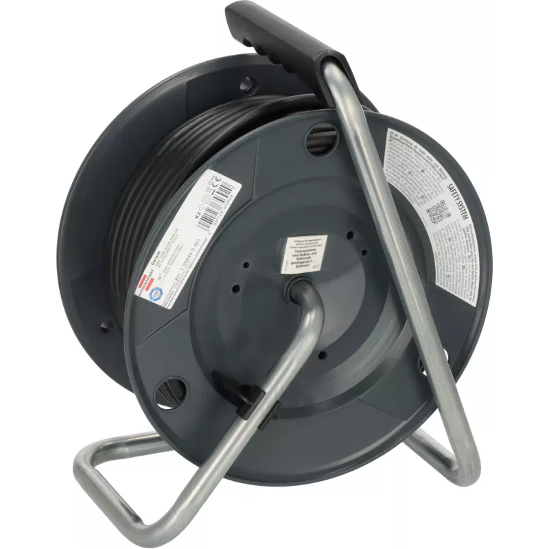 Enrollacables Brennenstuhl 1098490024 3 tomas AC 40 m negro azul rojo