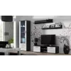 Soporte de TV Cama SOHO 140 negro/blanco brillante
