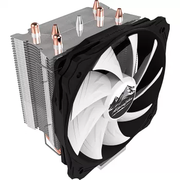 Disipador de CPU Alpenföhn Ben Nevis 12 cm Negro, Cobre, Plata, Blanco