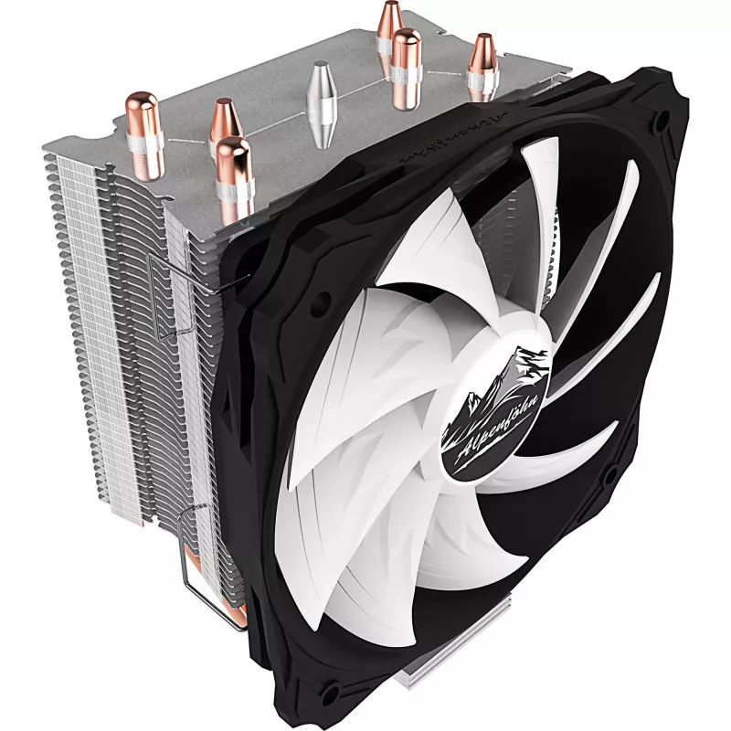 Disipador de CPU Alpenföhn Ben Nevis 12 cm Negro, Cobre, Plata, Blanco