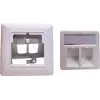 Módulo de enchufe Helos Keystone 2 puertos blanco puro para módulos Keystone