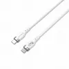 HYPER HyperJuice Cable de silicona USB-C a USB-C 240W (0,9 m/1 m) - blanco