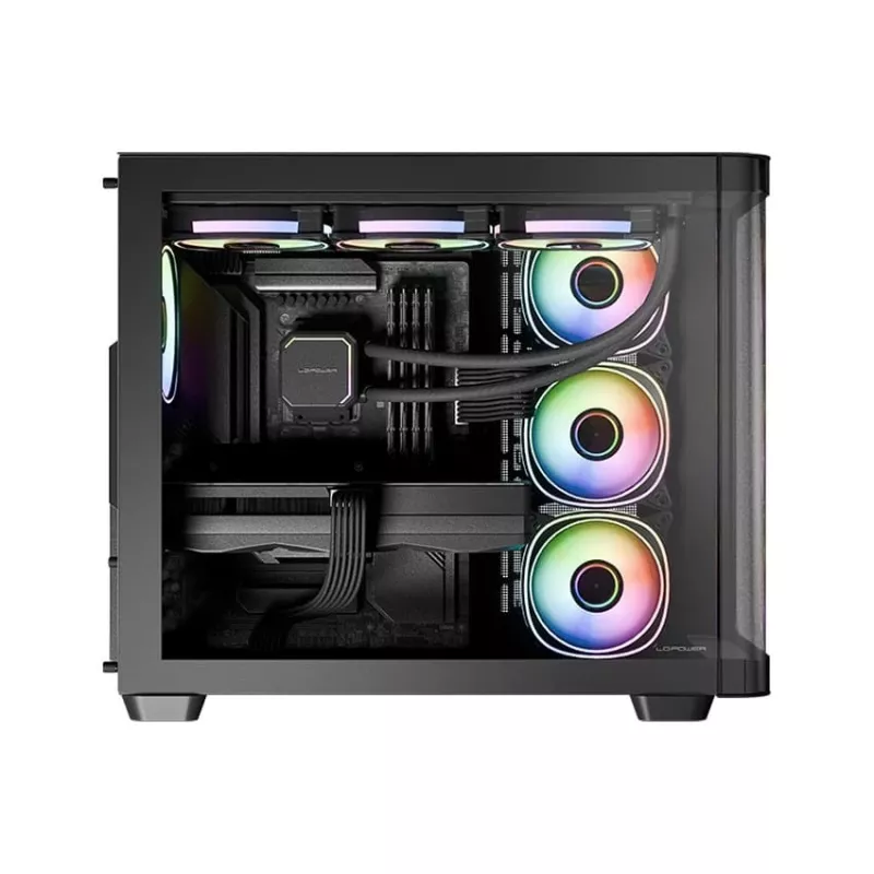Caja de ordenador LC-Power LC-8001B-ON Midi Tower Negra