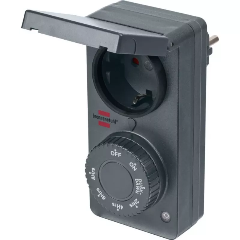 Temporizador con sensor de crepúsculo DDT IP 44 antracita