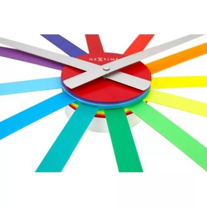NeXtime Reloj 2995di Colour Guide, Ø 60 cm, pared, multicolor