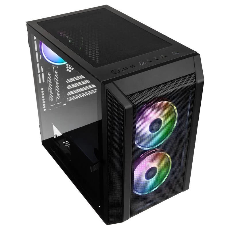 Caja Micro-ATX Kolink Citadel Mesh RGB – Negra