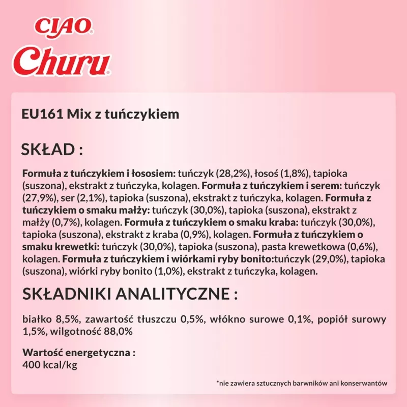 INABA Churu caja surtida atún – snacks para gatos – 60 x 14 g