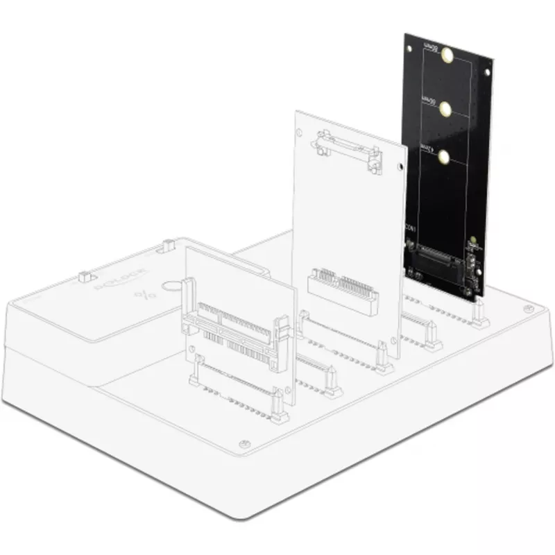 DeLOCK - Adaptador de interfaz - M.2 - tarjeta M.2 - SATA 6Gb/s (64099)