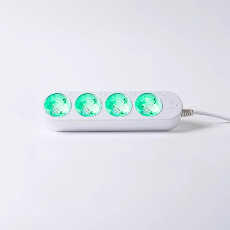 Regleta de enchufes inteligente 12A Shelly Power Strip 4 Gen4 Zigbee/Matter