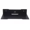 Estante de pared para decodificador MACLEAN MC-122, acero, negro, carga máx. 5 kg, distancia entre orificios 219 mm