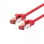 Cable de red LOGON TCF66F300R RJ-45 Cat6a 30 m Rojo