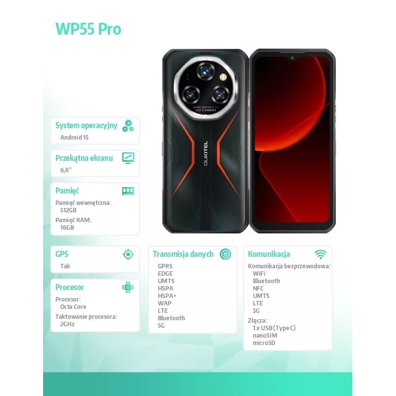 Smartphone OukiTel WP55 Pro 6,78