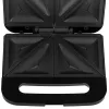Sandwichera Adler AD 3076 — sandwichera compacta de sobremesa de 1000 W, negra/plateada