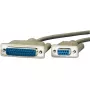 Cable de impresora ROLINE 9 polos HE - 25 polos MA 3,0 m (11.01.4630)