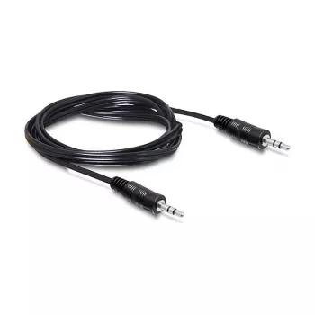 Cable de audio DeLOCK 84438 5m 3,5 mm macho a macho Negro