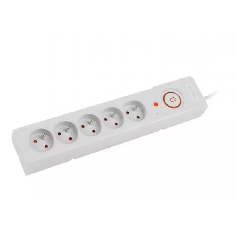 Regleta de enchufes Armac Z5 1,5 m 5x 230 V PL 10 A Organizador de cables Gris
