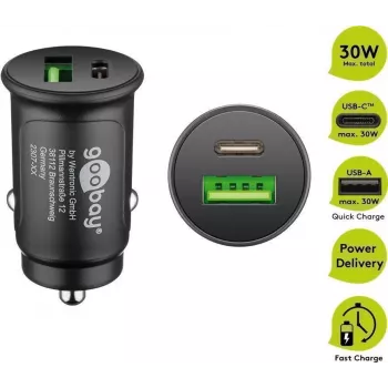 Goobay 55634 Cargador para dispositivos móviles negro para interiores (55634)