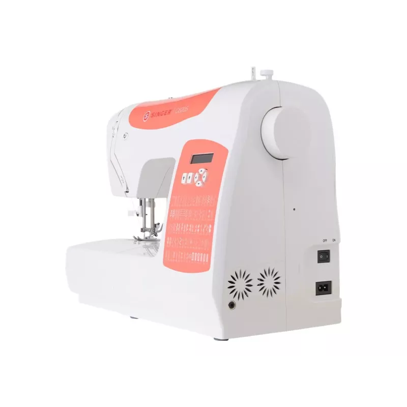 Máquina de coser SINGER C5205, modelo 230239102, máquina de coser doméstica mecánica portátil en naranja coral