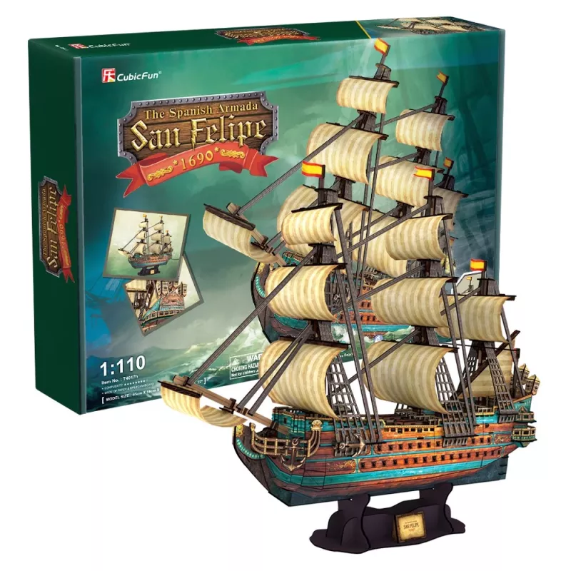 PUZLE 3D velero The Spanish Armada San Felipe