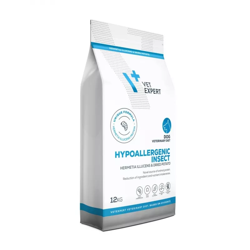 VET EXPERT Veterinary Diet Hypoallergenic Insect Dog - pienso para perros - 12 kg