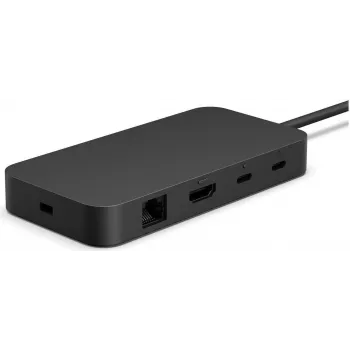 Estación de acoplamiento Microsoft Surface USB4 Dock Con cable Negro – dispositivos Surface compatibles, conectividad USB4 por cable