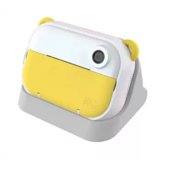 Cámara digital infantil Xrec myFirst Insta Wi, modelo FC2402SA-YW01, para niños a partir de 3 años, 232 g, gris/blanco/amarillo