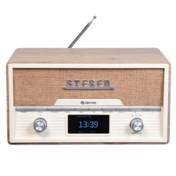 Reproductor de CD personal Denver MDA-525LW madera 10 W DAB+ FM