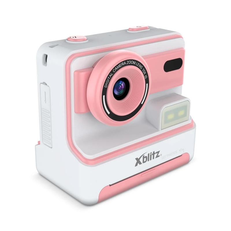 Xblitz FLASH PINK Cámara instantánea con impresora térmica para niños