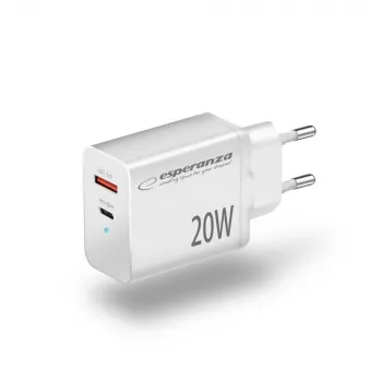 Cargador de pared Esperanza EZC105W 20W blanco