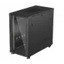 Armario rack LANBERG FF01-6222-12B 22U 600x1200 mm negro con puertas frontal y trasera de cristal