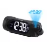 Radio despertador Blaupunkt CRP9BK, FM PLL, proyector, función de carga USB, temperatura interior (CRP9BK)