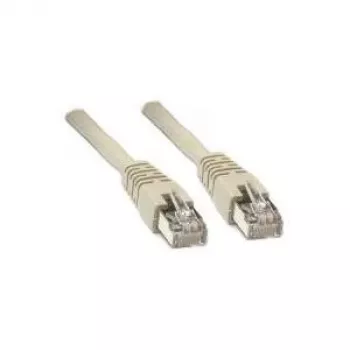 Cable de parcheo Wentronic Goobay CAT 5e, SF/UTP, Gris, 10 m - Mezcla de cobre CCA (50149)