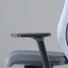 Silla de oficina ergonómica Up Up Athene negra, gris + tejido azul