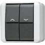 Interruptor ciego basculante JUNG 839VW WG800 IP44 pulsador 1 polo 839VW (839VW)