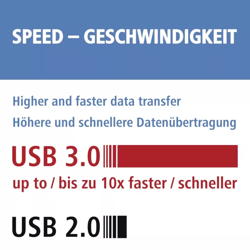Hama 123900 lector de tarjetas USB 3.0 SD/microSD, aluminio, negro/plata