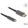 Cable óptico activo DELOCK USB-C a DisplayPort 81604 4K 60Hz, USB-C (Alt Mode) a DP, 1,8 m