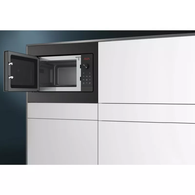 Siemens iQ300 BF523LMB3 microondas negro, acero inoxidable microondas solo de encastre 20 l 800 W